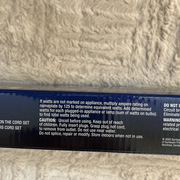 Sunbeam Advanced 7 Outlet Power Strip
New in box - Picture 7 of 9